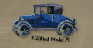1928 Ford Model "A" 1812 Center Filled Canvas 