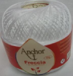 Anchor Freccia 7901 White Size 5 Crochet Thread 100% Mercerized Cotton