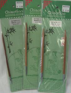 ChiaoGoo 24"/60 cm 3.75 mm/US 5  Bamboo Circular Needle