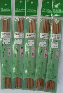 ChiaoGoo 08"/20 cm 4.50 mm/US 7 Bamboo Double Pointed Needles 