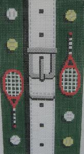 Golfing Theme With Belt Handpainted Needlepoint Canvas